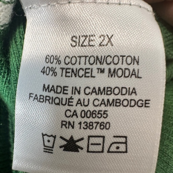 Pennington's PENN Boat Neck Cotton Sweater Green - Picture 6 of 8